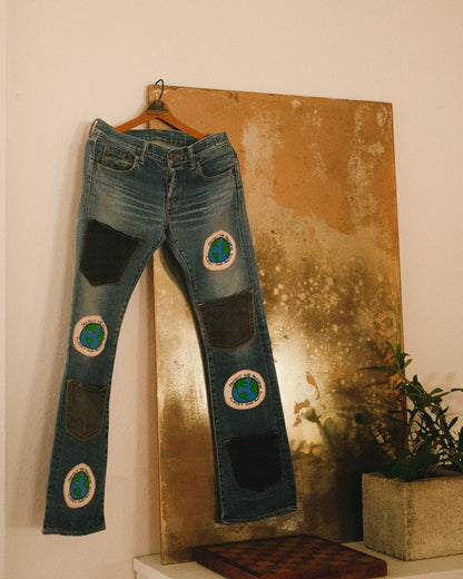 IT'S REAL Appliqué Jeans